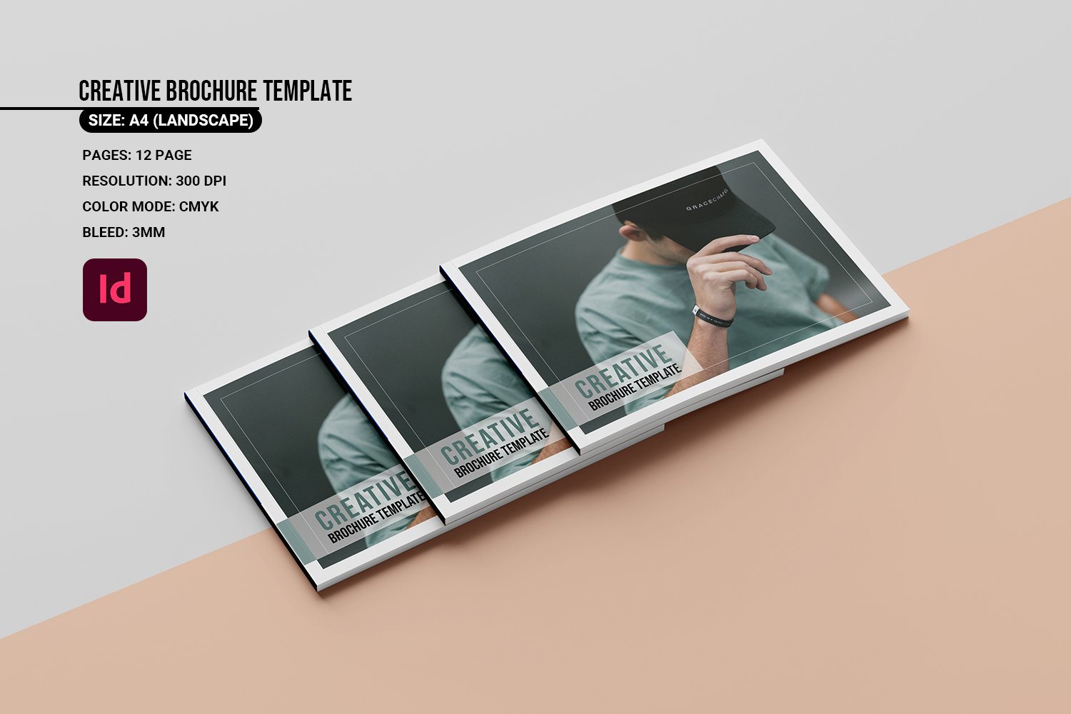 Creative Brochure Template cover image.