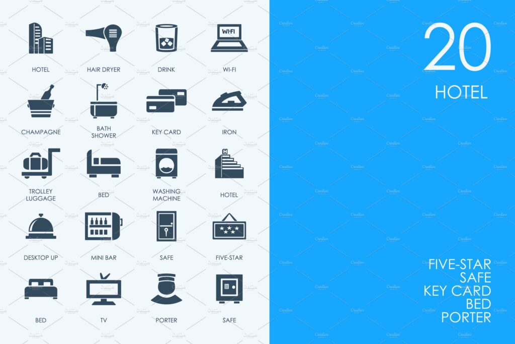 Hotel Module Icon Hotel icons – MasterBundles