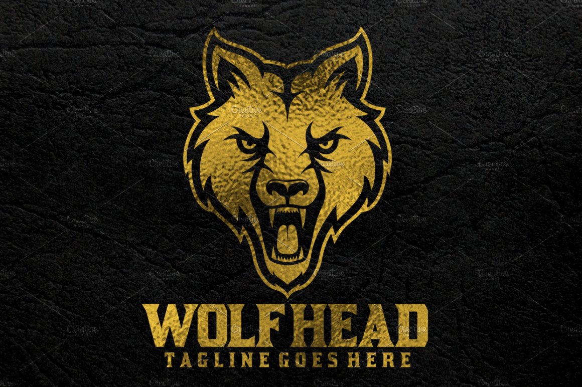 Wolf Head Logo preview image.