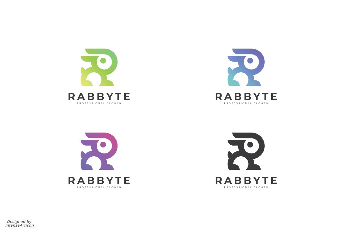 Rabbit R Letter Logo preview image.