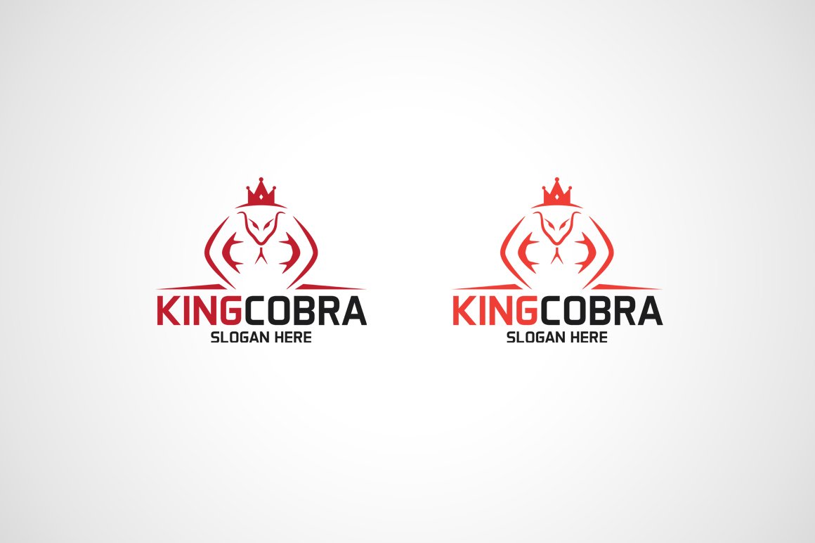 King Cobra Logo Template preview image.