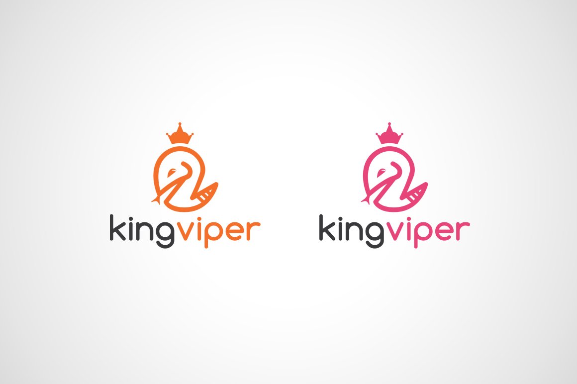 King Viper Logo Template preview image.