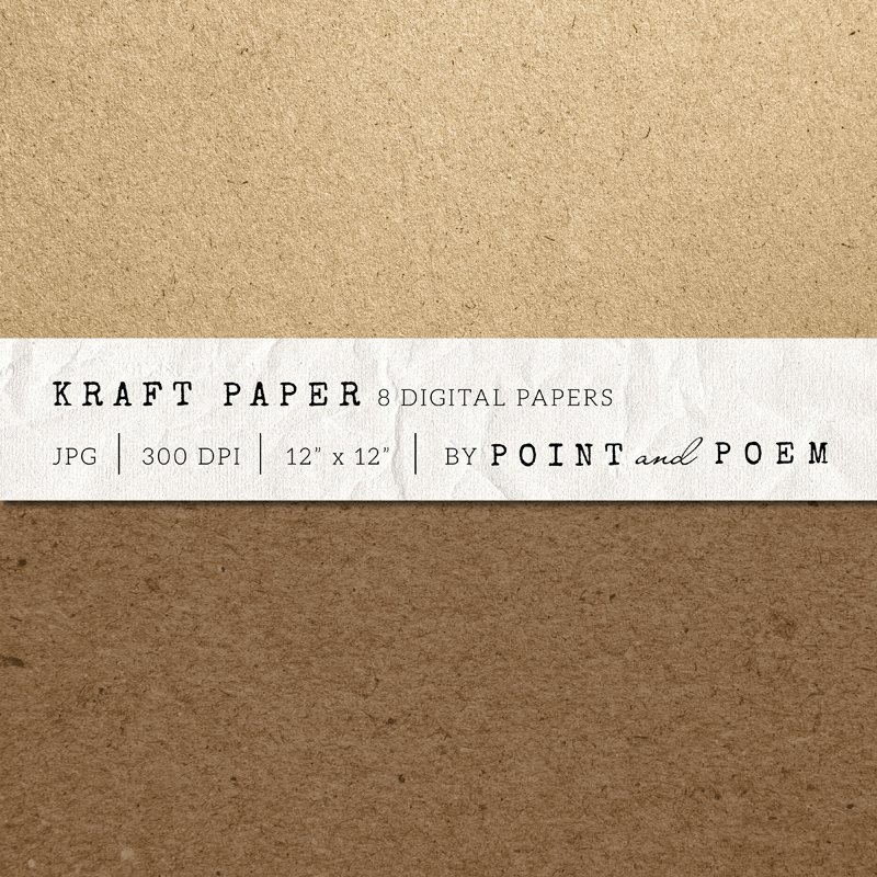 Kraft Paper Texture Pack preview image.