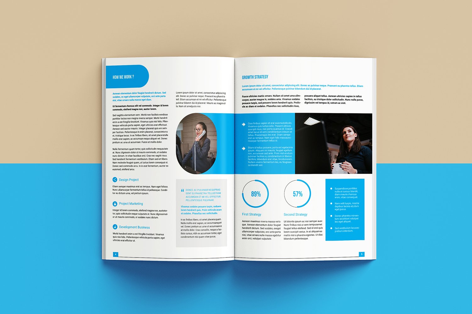 Business Brochure Template preview image.