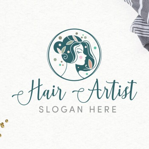 Hair Artist A Logo Template cover image.