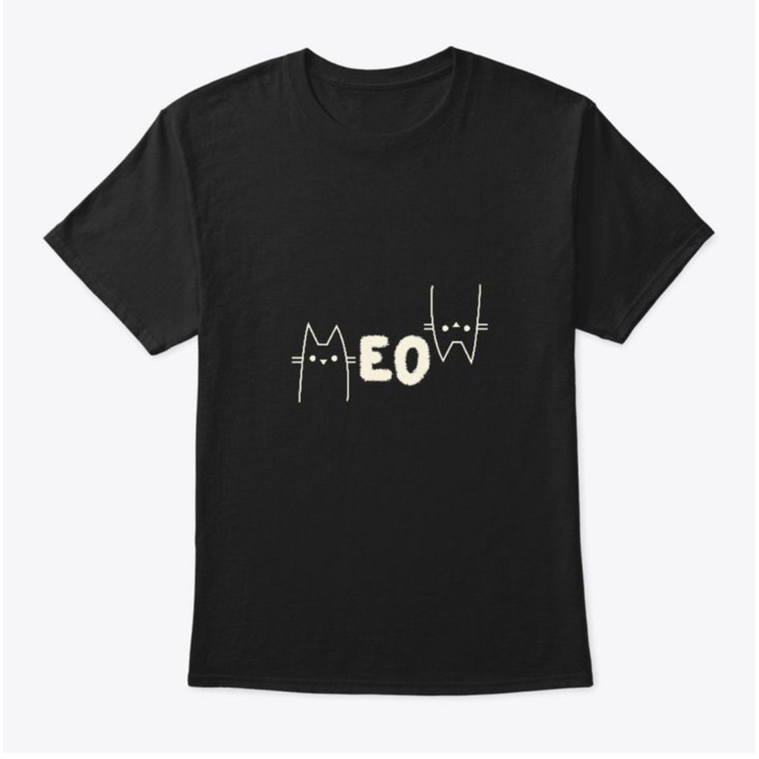 Black t - shirt with the word eq printed on it.