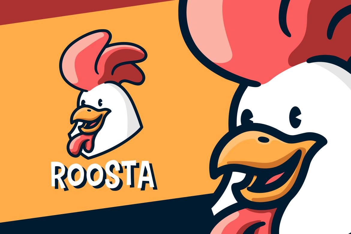 Rooster Chicken Cock Retro Logo cover image.