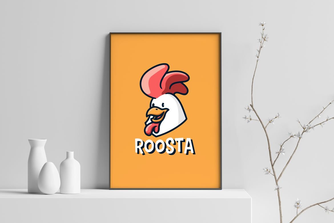 Rooster Chicken Cock Retro Logo preview image.