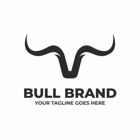 Bull Horn Business Logo Template cover image.