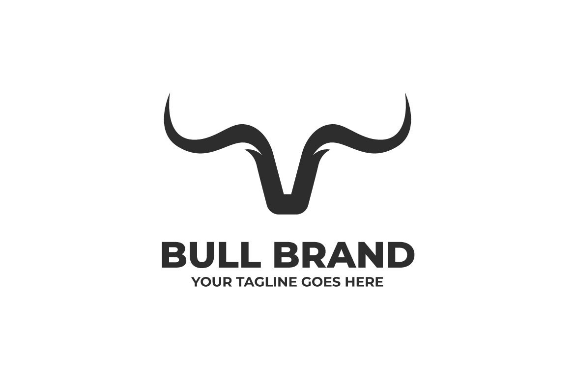 Bull Horn Business Logo Template cover image.