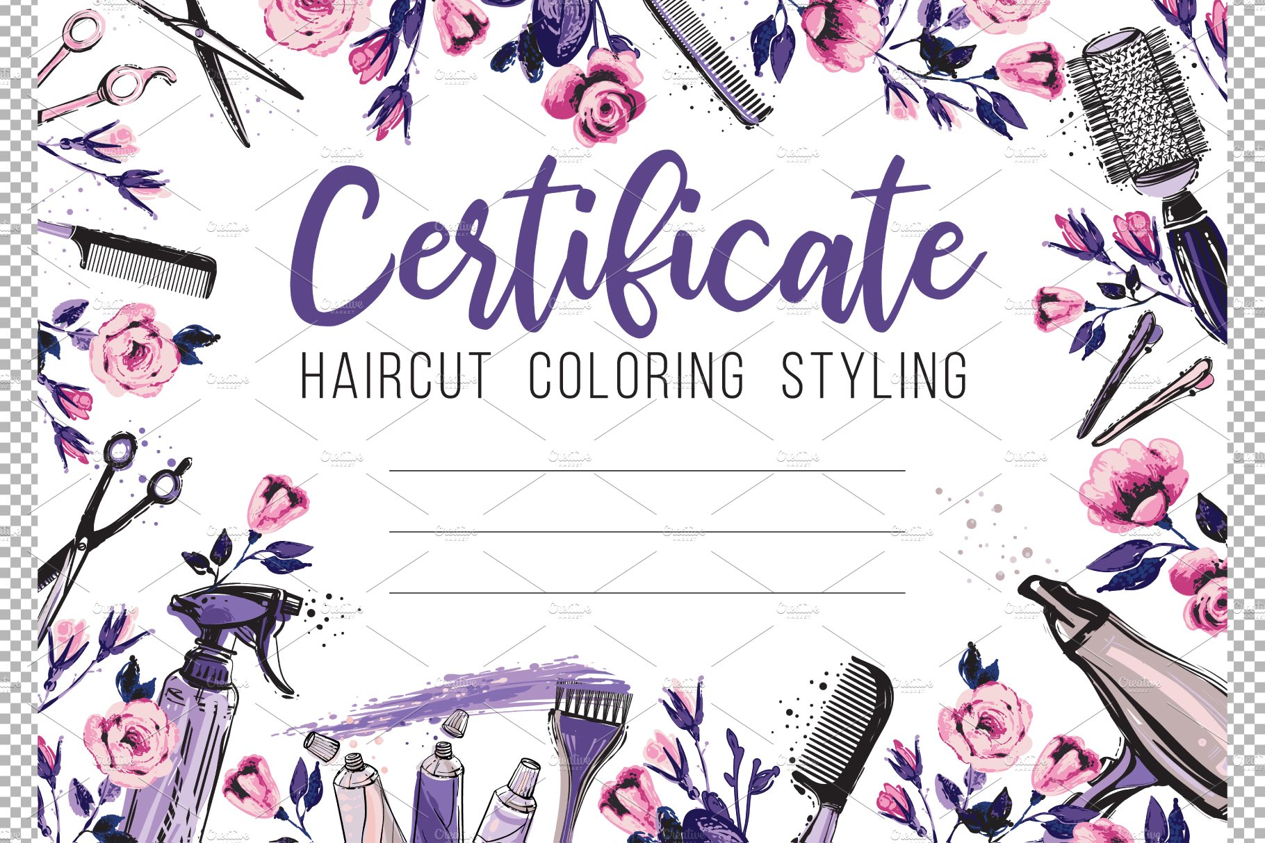 hair salon gift certificate template