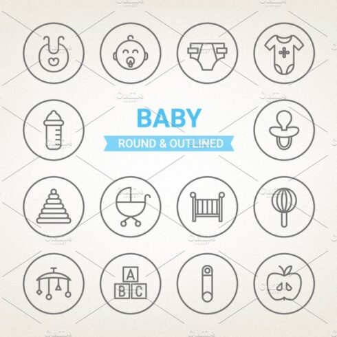 Circle baby icons cover image.