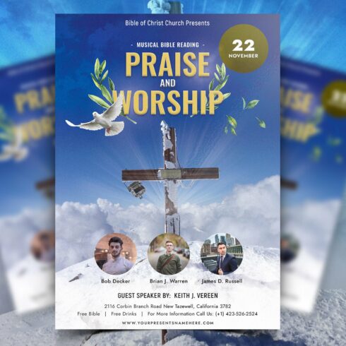 Church Flyer Template cover image.