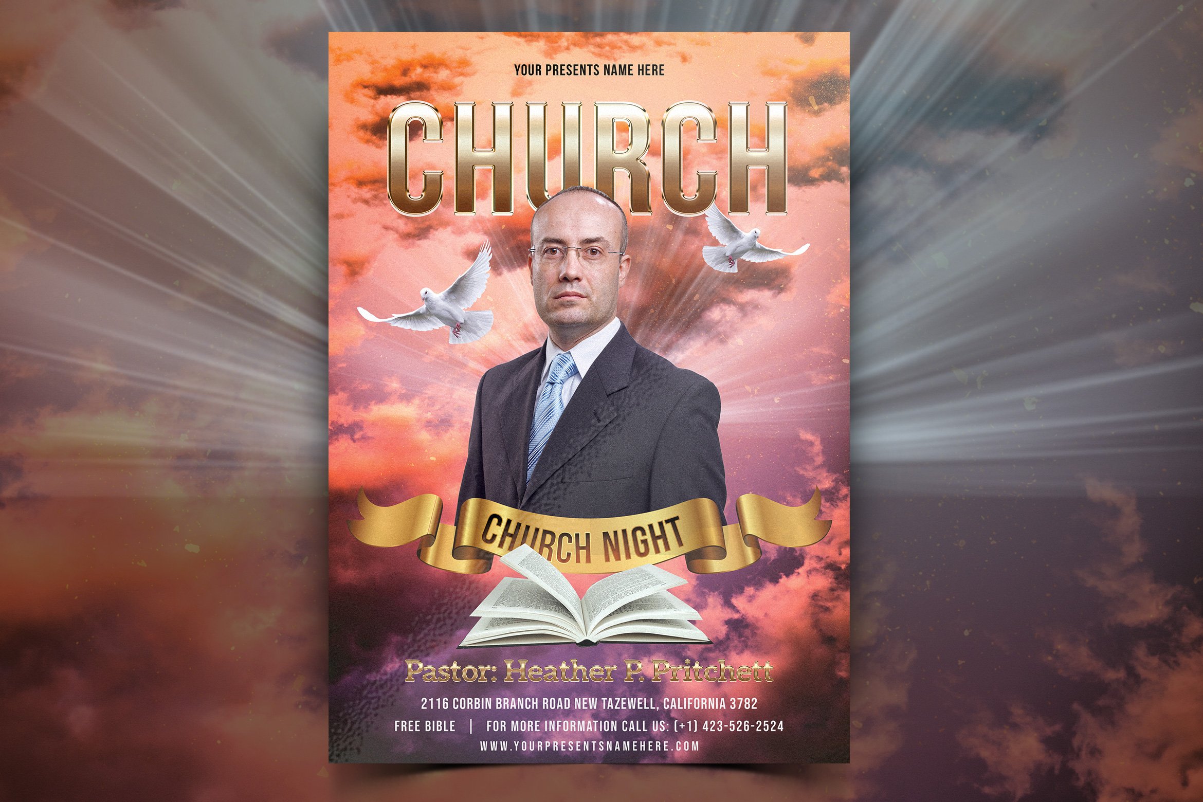 Church Flyer Template cover image.