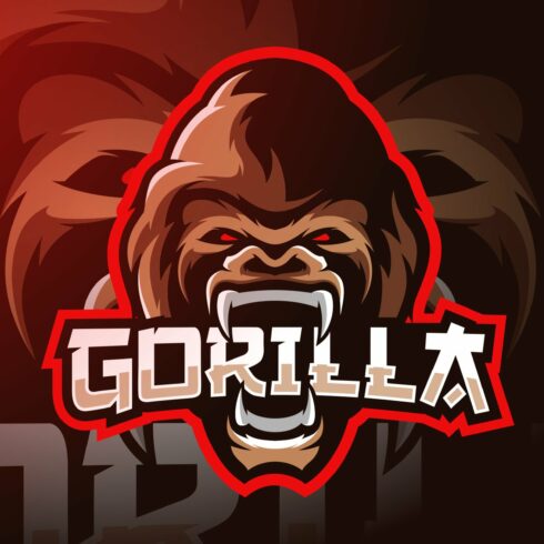 Gorilla Mascot Esport Logo cover image.