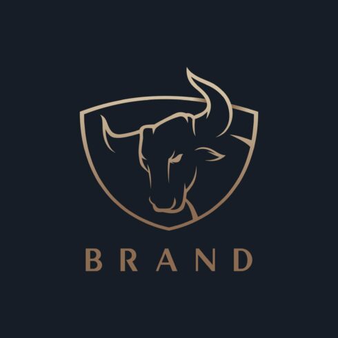 Bull logo template cover image.