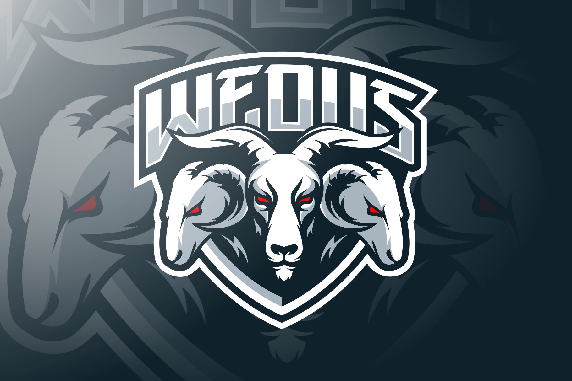 Goat Mascot Esport Logo cover image.