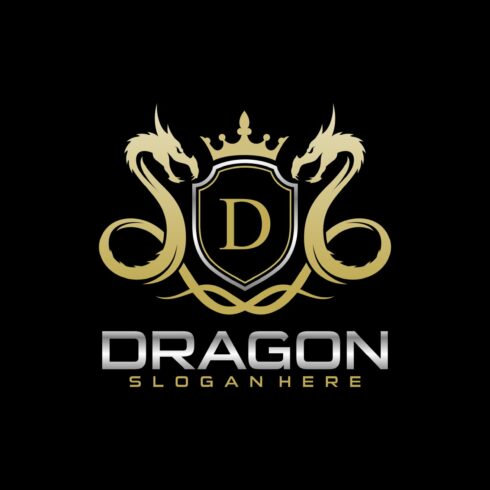 Dragon logo template cover image.