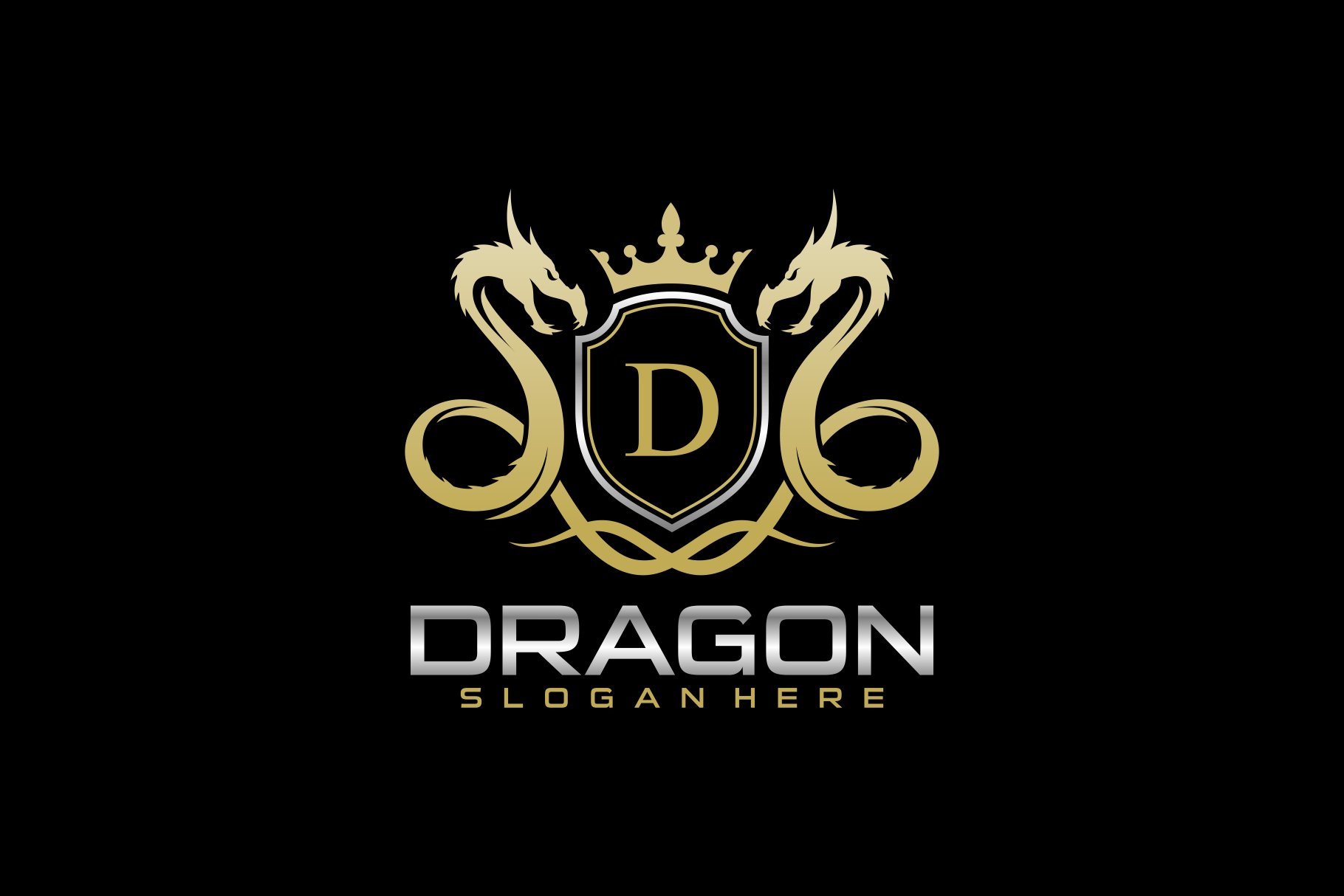 Dragon logo template cover image.