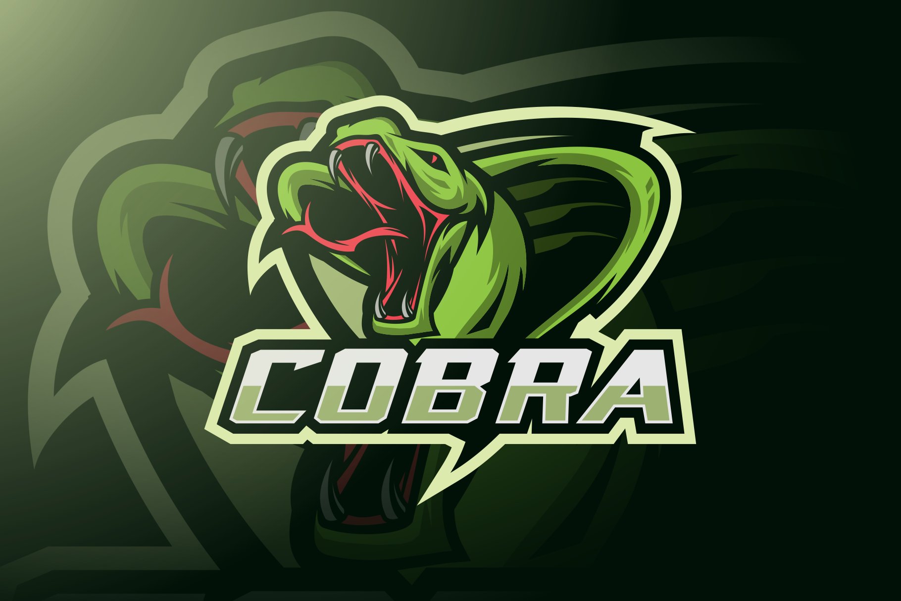 Cobra Mascot Esport Logo cover image.