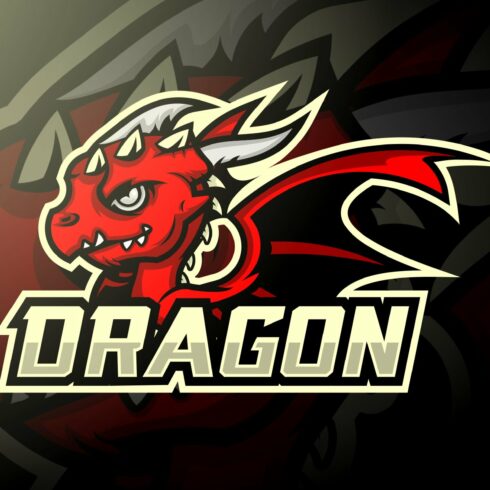 Dragon Mascot Esport Logo cover image.