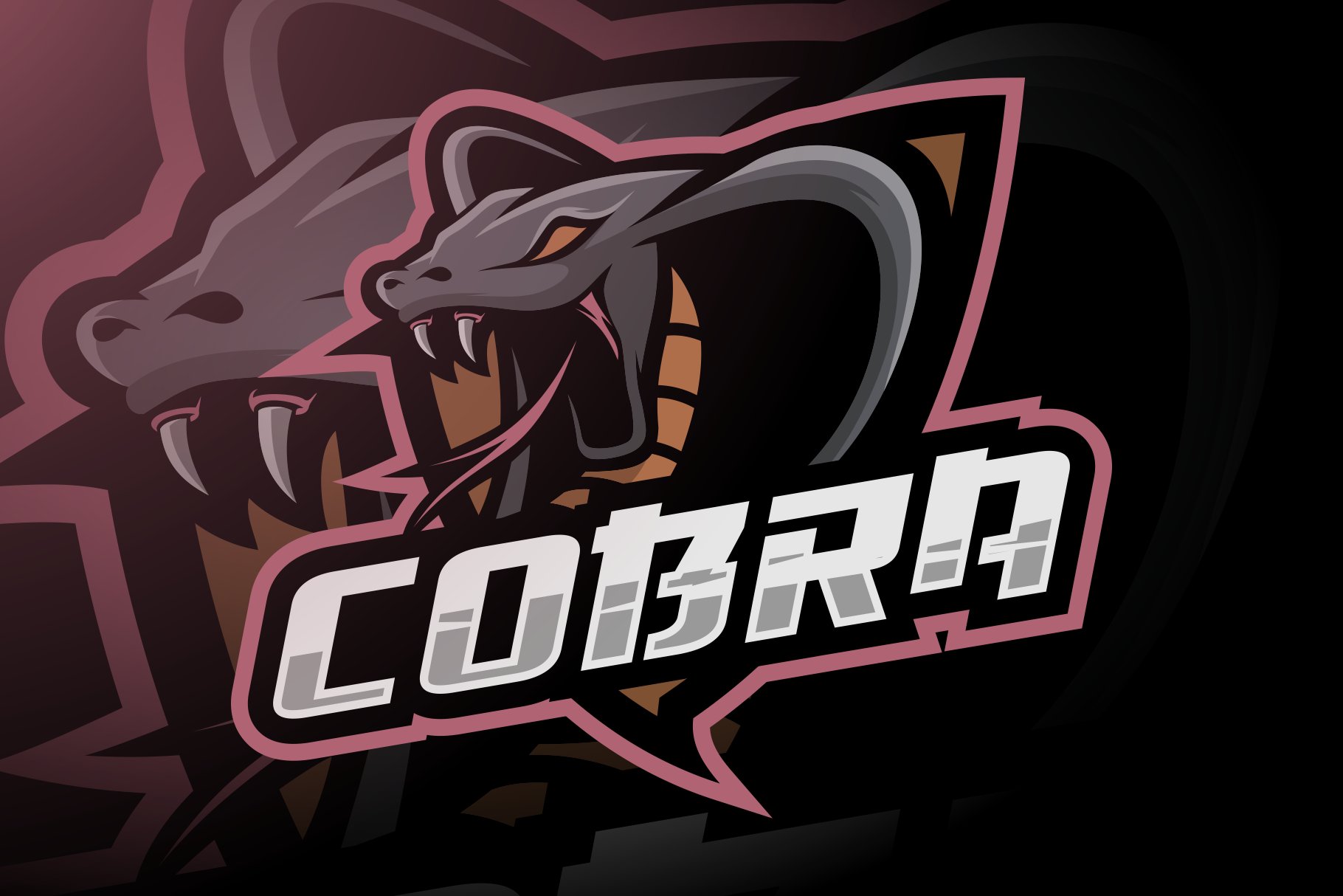 King Cobra Esport Logo Perfect To Identity Your Gaming Squad, Tournament,  Footbaal, Baseball, Etc Royalty Free SVG, Cliparts, Vectors, and Stock  Illustration. Image 154315484.