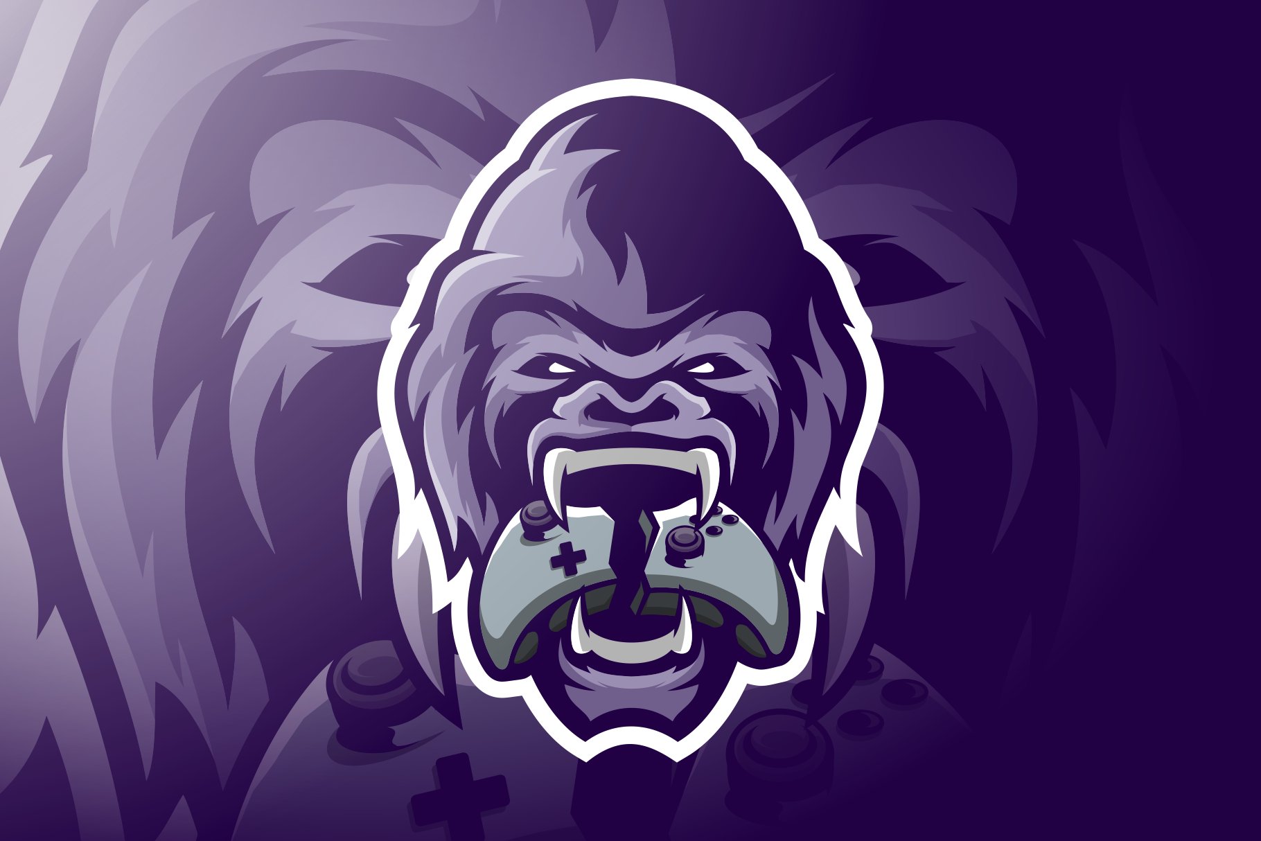 Gorilla Mascot Esport Logo cover image.