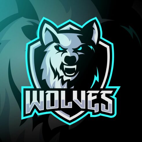Wolves Mascot Esport Logo cover image.