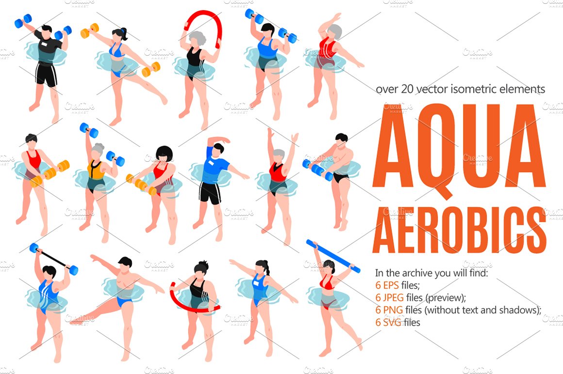 Aqua Aerobics Isometric cover image.