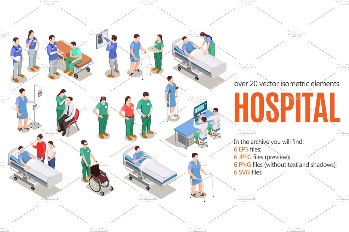 Hospital Isometric Set cover image.