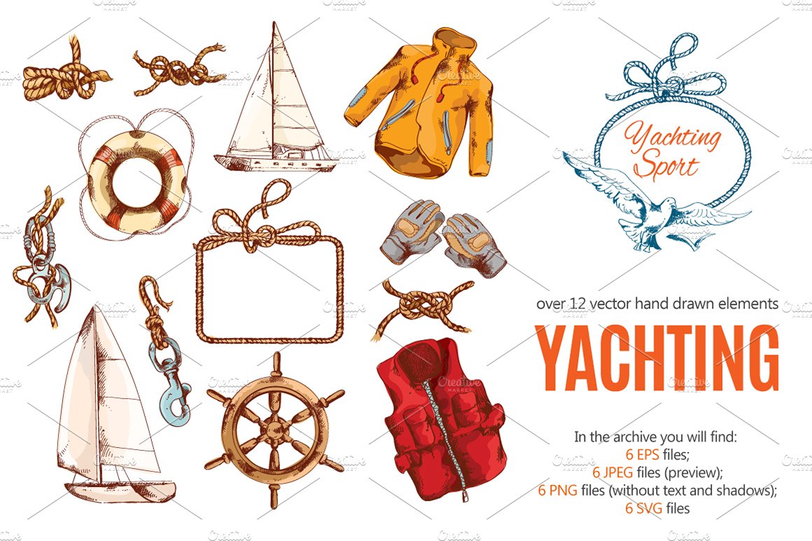 Yachting Sketch Set cover image.
