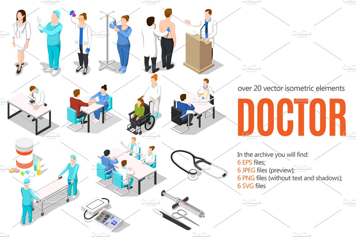 Doctor Isometric Set cover image.
