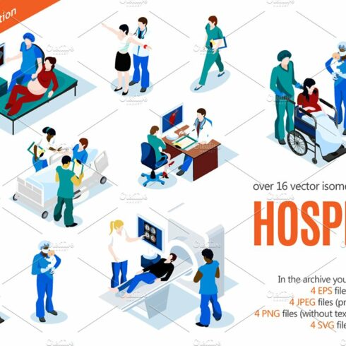 Hospital Isometric Set cover image.