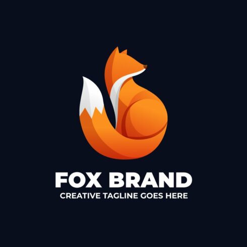 Fox Gradient Logo Design Template cover image.