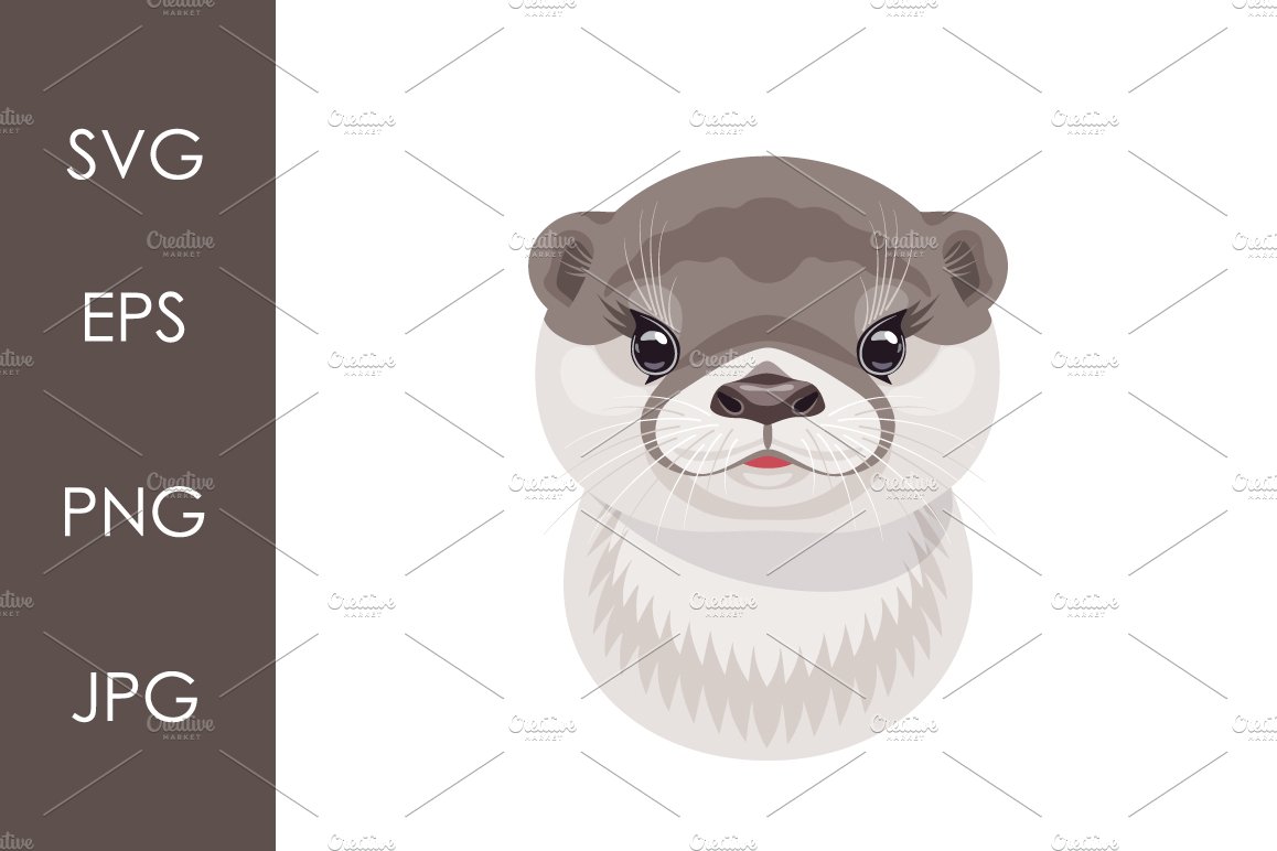 Funny Otter Face cover image.