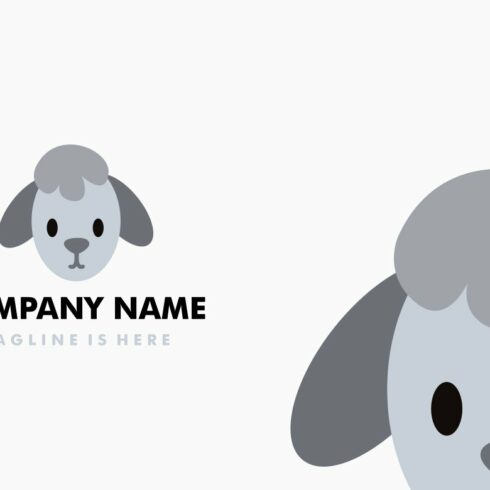 cute little sheep cartoon logo cover image.