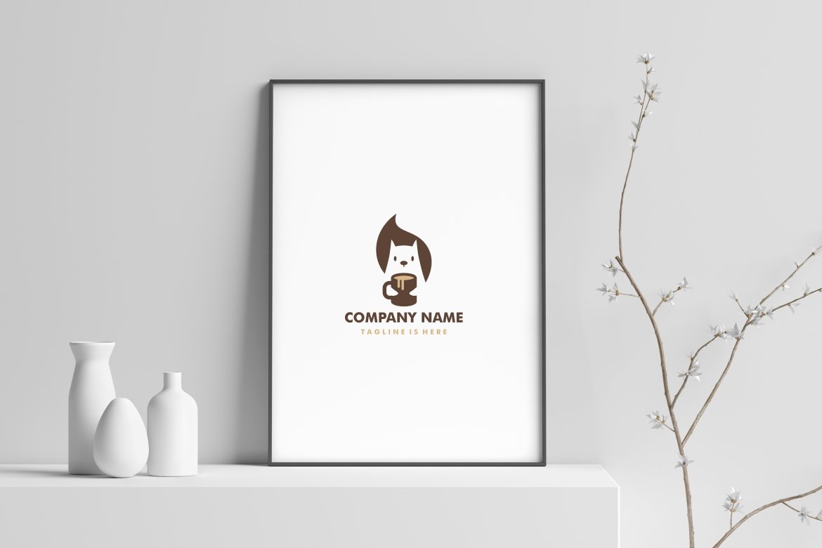 squirrel coffee logo preview image.