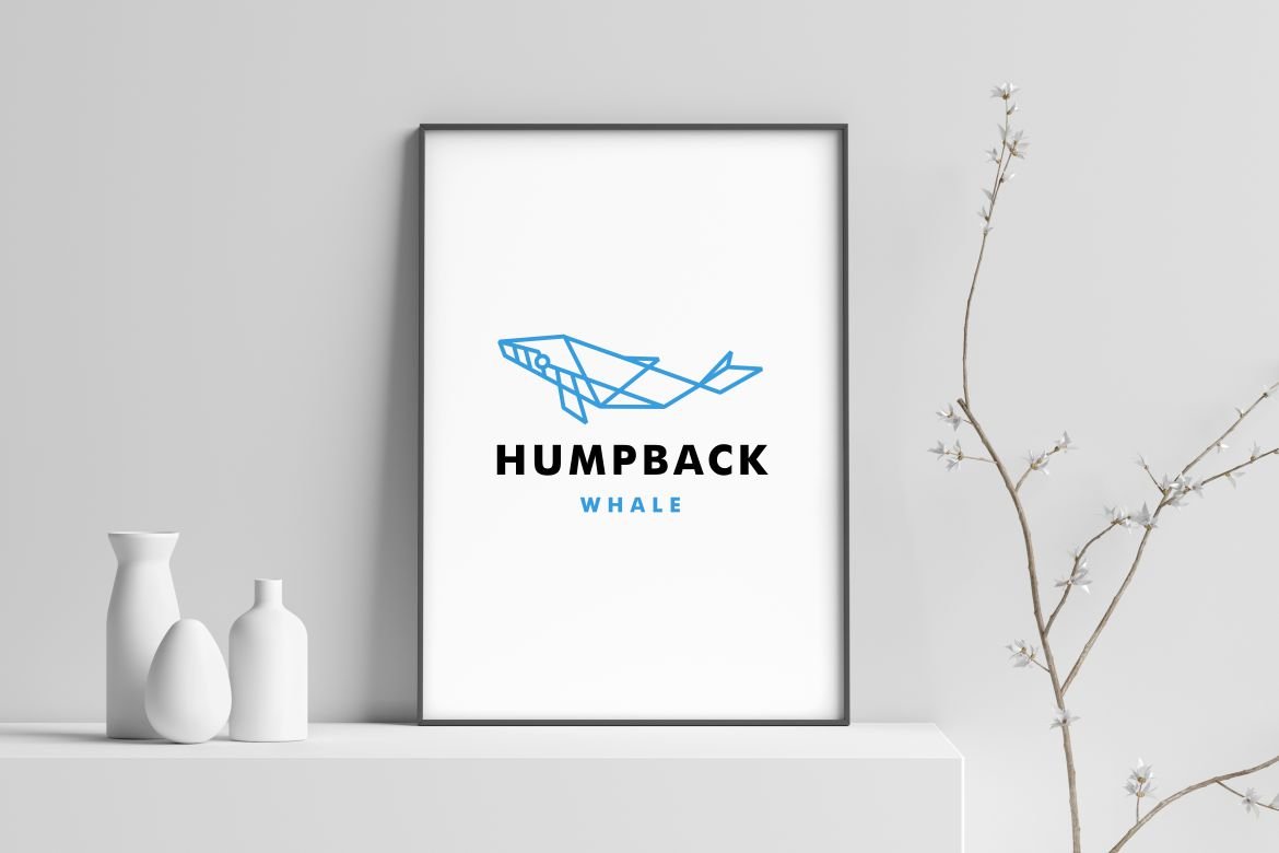 humpback whale logo preview image.