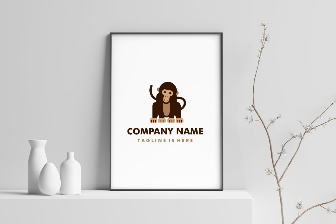 monkey chimp logo preview image.