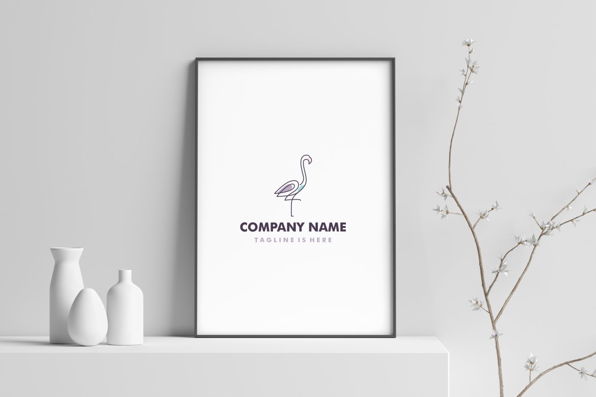 flamingo logo preview image.
