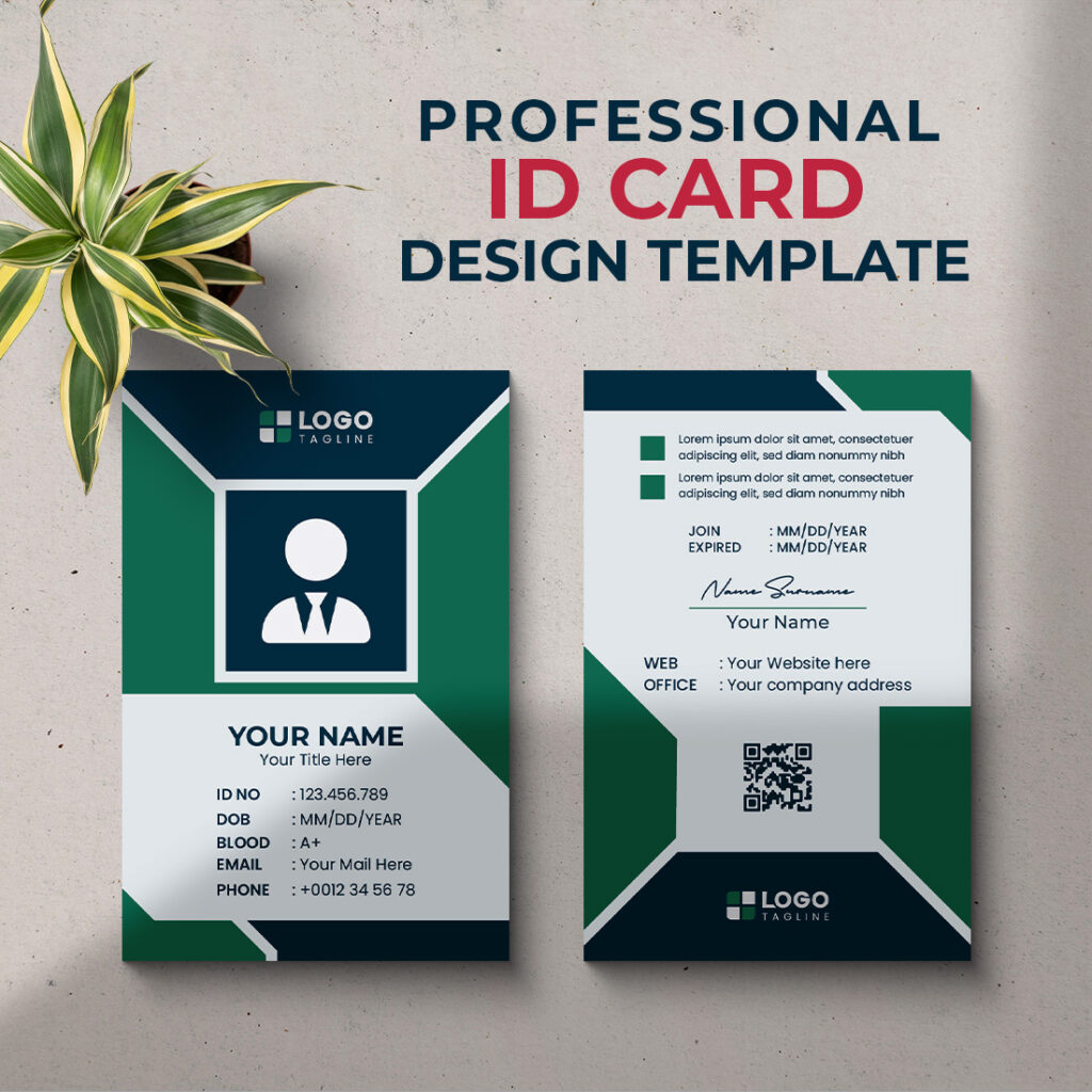 Professional Creative Modern Unique Id Card Design Template - MasterBundles