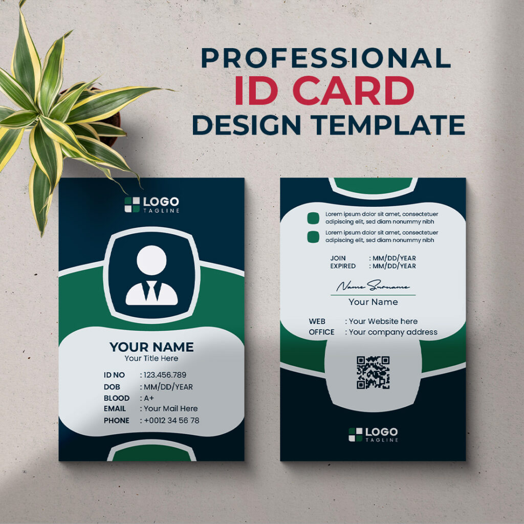 Professional Creative Modern Unique Id Card Design Template - MasterBundles