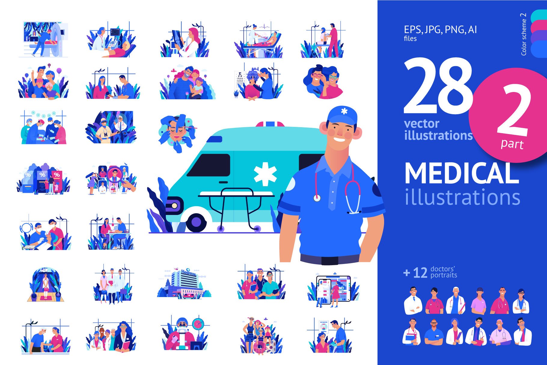 Part 2 Medical illustration, Color 2 cover image.