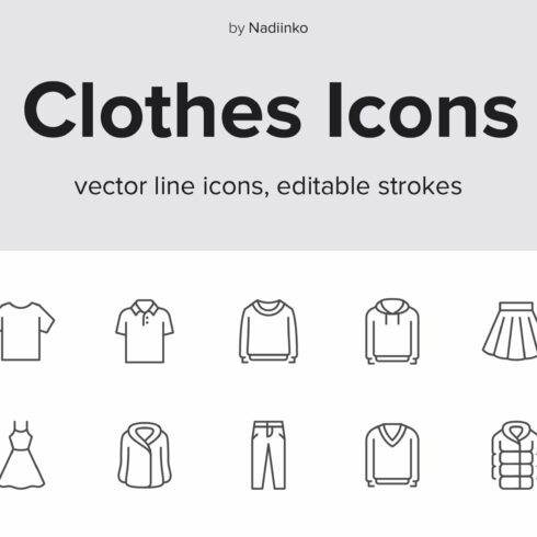 Clothes Line Icons - 3 cover image.
