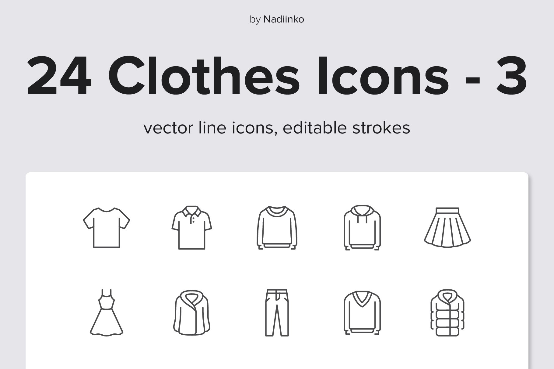 Clothes Line Icons - 3 cover image.