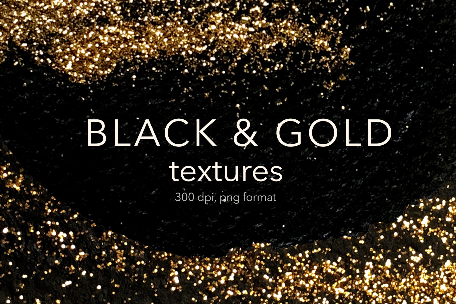 Black & Gold textures cover image.