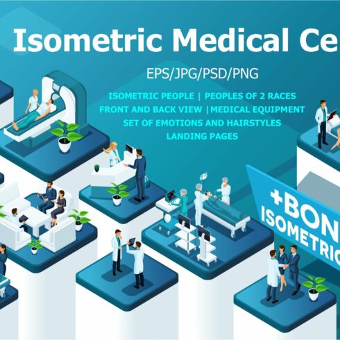 Large Kit Isometric Medical Center cover image.
