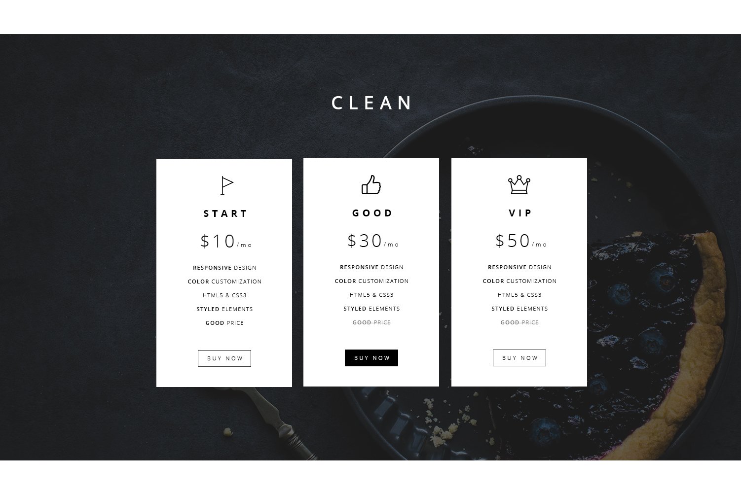 Clean Price Tables preview image.