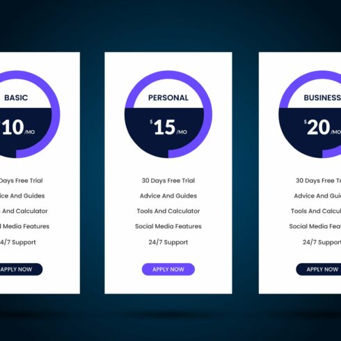 Pricing Table cover image.