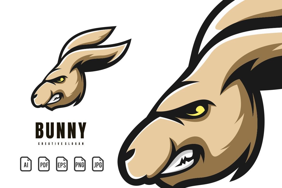 Bunny Mascot Logo cover image.